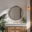 Miroir d'appoint mural 26 po x 24 po Baroque