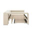 Lit plateforme tapissier pleine grandeur avec tablettes, bureau, station de charge et lit gigogne-1556413733