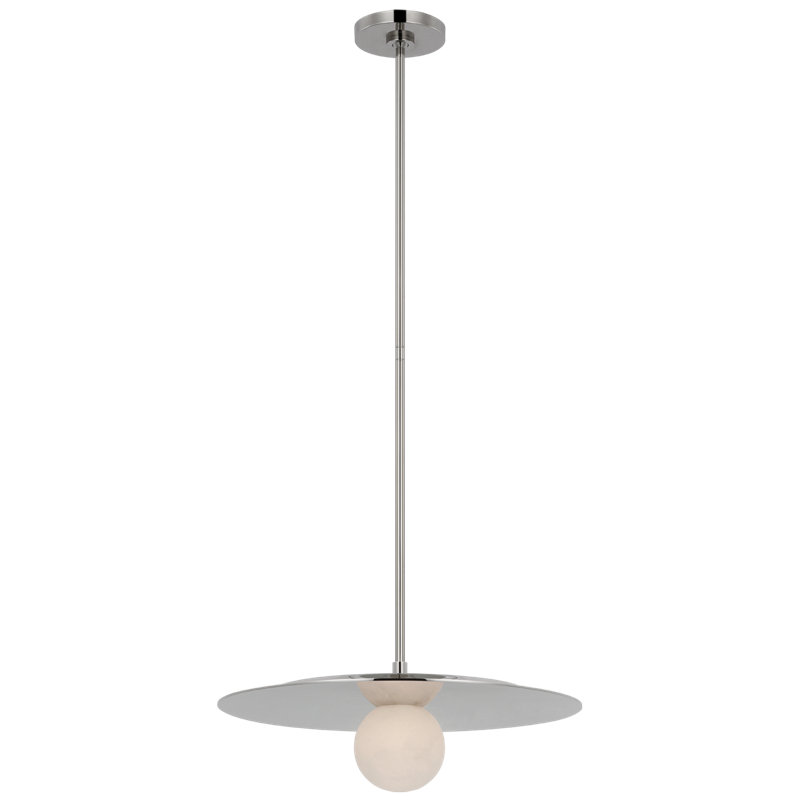 Pertica 1 - Light LED Pendant, 49.25" H x 18" W x 18" D, Polished Nickel