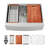 33 Inch Farmhouse/Apron Front Stainless Steel Kitchen Sink Ledge Workstation Single Bowl Farm Sink