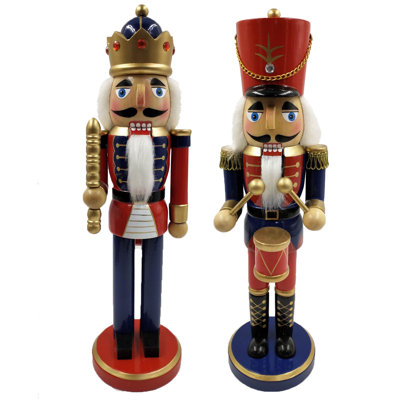 Casse-noisette 14 po King and Drummer, ensemble de 2