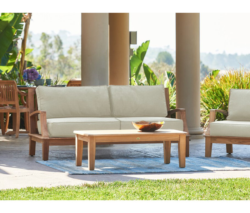 Grande Patio Sofa with Sunbrella Cushions, Fawn