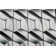 3D Arrowhead 3" x 3.3" Metal Mosaic Tile in Grey