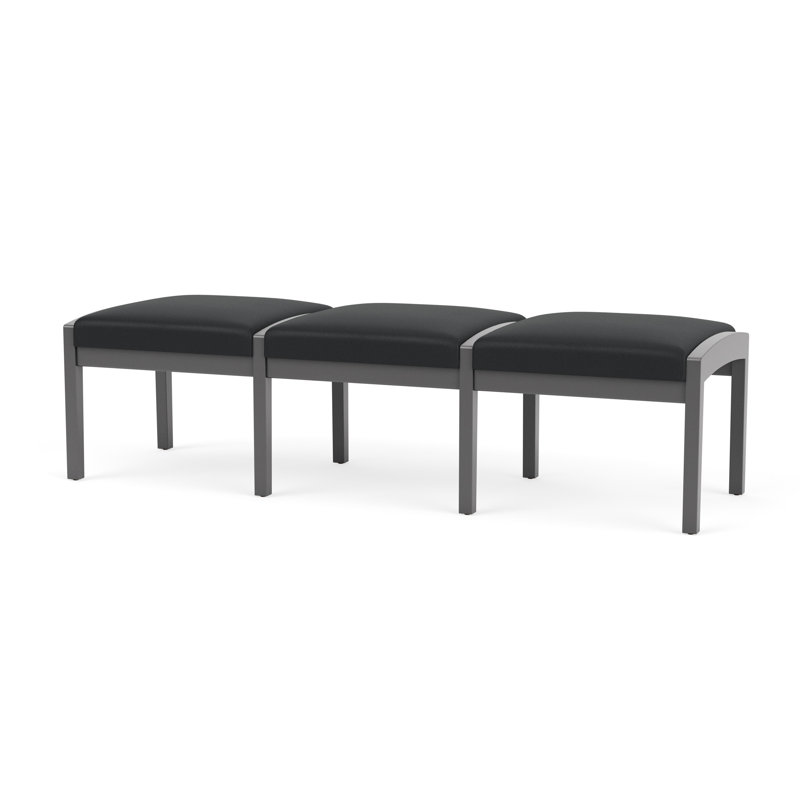 Banc en bois 3 places Lenox, Étain, Modena graphite