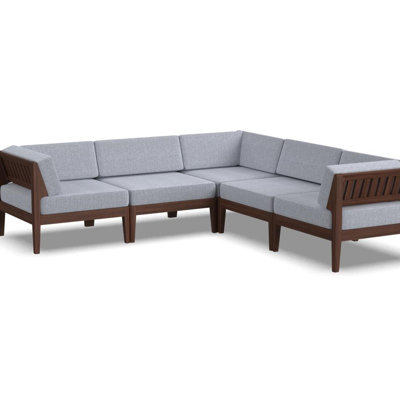 Canapé modulaire avec coussins Deloris