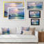 «Beautiful Green Ocean Sunset And Waves», reproduction sur toile flottante-1333833004-1333832992