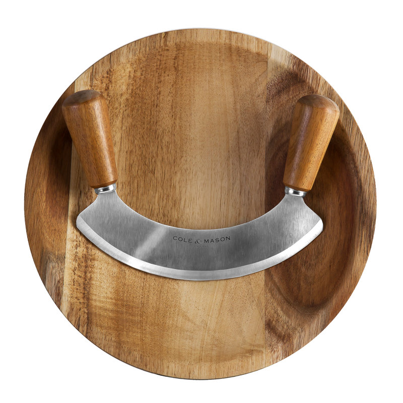Cole & Mason Ashden Mezzaluna With Acacia Board
