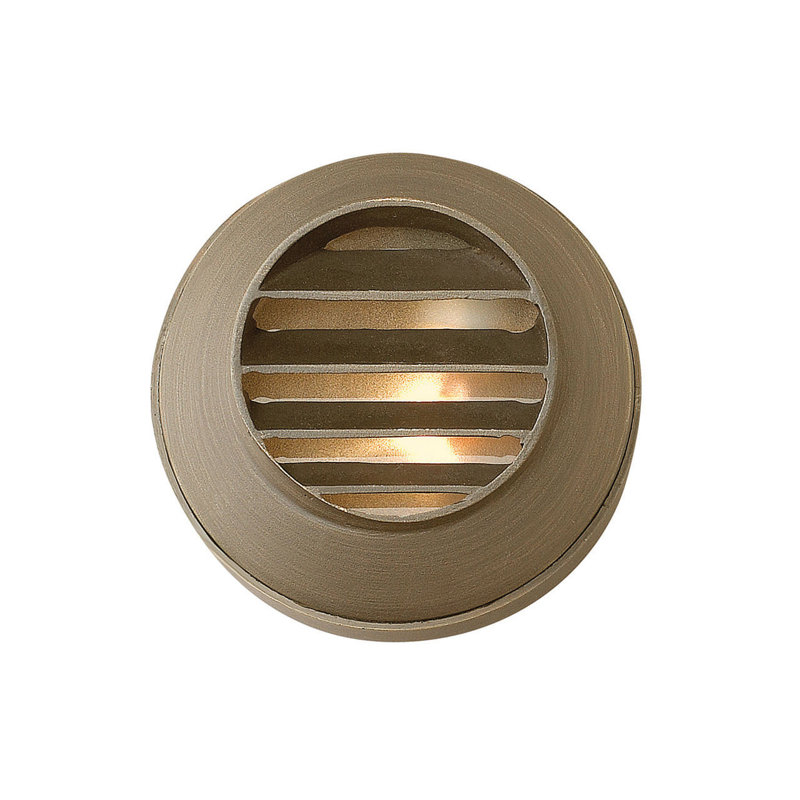 Hardy Island 12v Round Louvered Deck Sconce Light - LED Lamp Included