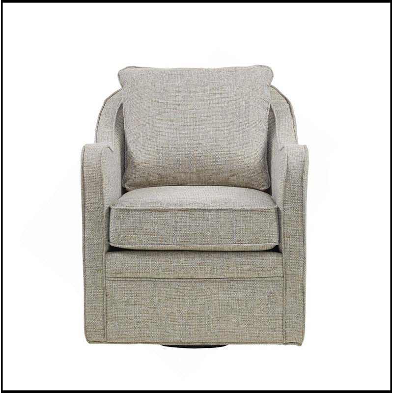 Fauteuil pivotant à siège large Brianne