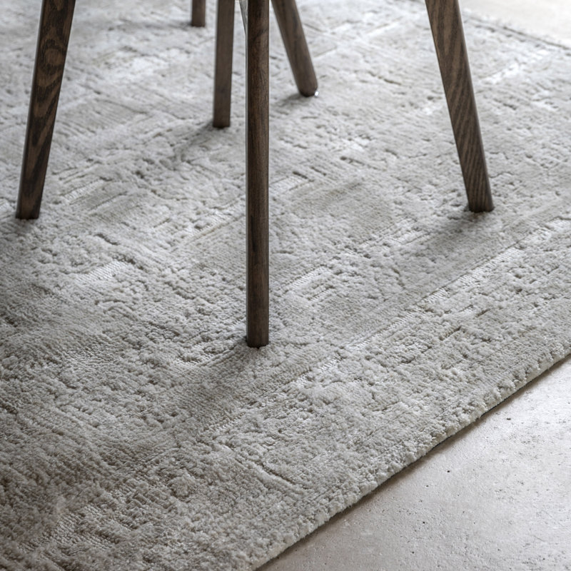 Mario Circular Knotted Area Rug, Rectangle 48 x 72cm