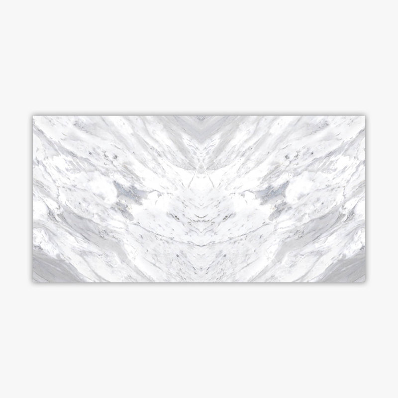 New Bianco Carrara 24" x 48" Porcelain Marble Look Wall & Floor Tile