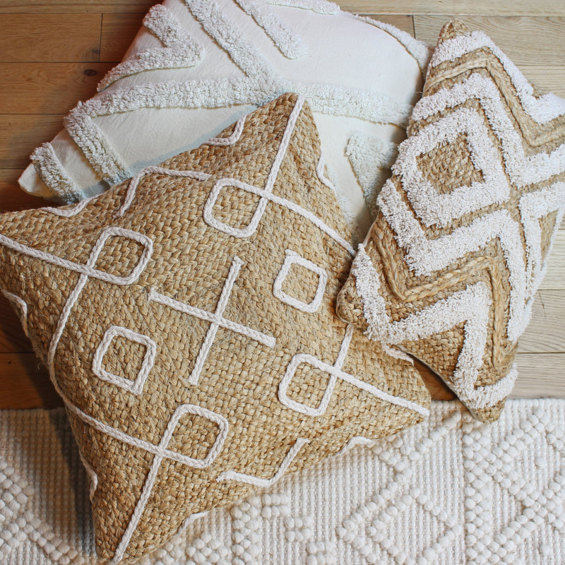 Geometric Square Cushion