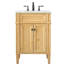 Rivers 24'' Single Bathroom Vanity with Carrara Marble Top-73359936