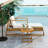 Acacia Wood Outdoor Lounge Set - Chair And Ottoman With Removable Cushions, All-Weather Outdoor Chaise Lounge/Daybed, For Patios, Balconies, And Gardens-478905098