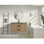 Meuble-lavabo mural simple 42 po avec plateau en béton Kane