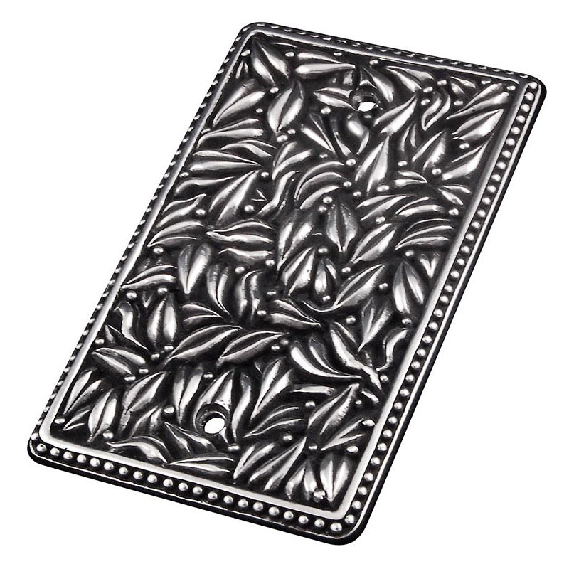 San Michele Blank Wall Plate, Antique Silver