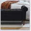 Banc de rangement capitonné de 62 po pour la chambre à coucher 62 po, repose-pieds rembourré en tissu moderne, banc de fenêtre