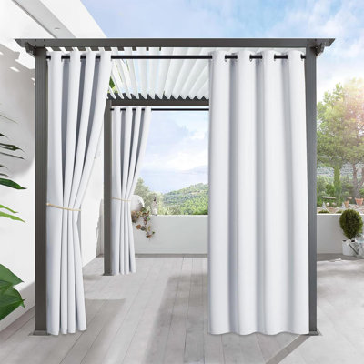 Rideaux d'extérieur pour terrasse imperméable et occultant Protection contre les rayons UV pour le porche de la piscine