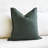 Dark Green 100% Linen Cover -99028976