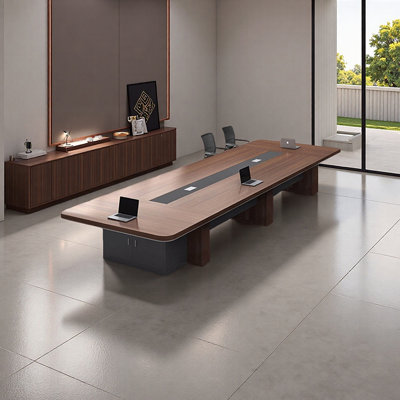 Table de conférence moderne et minimaliste avec rangement