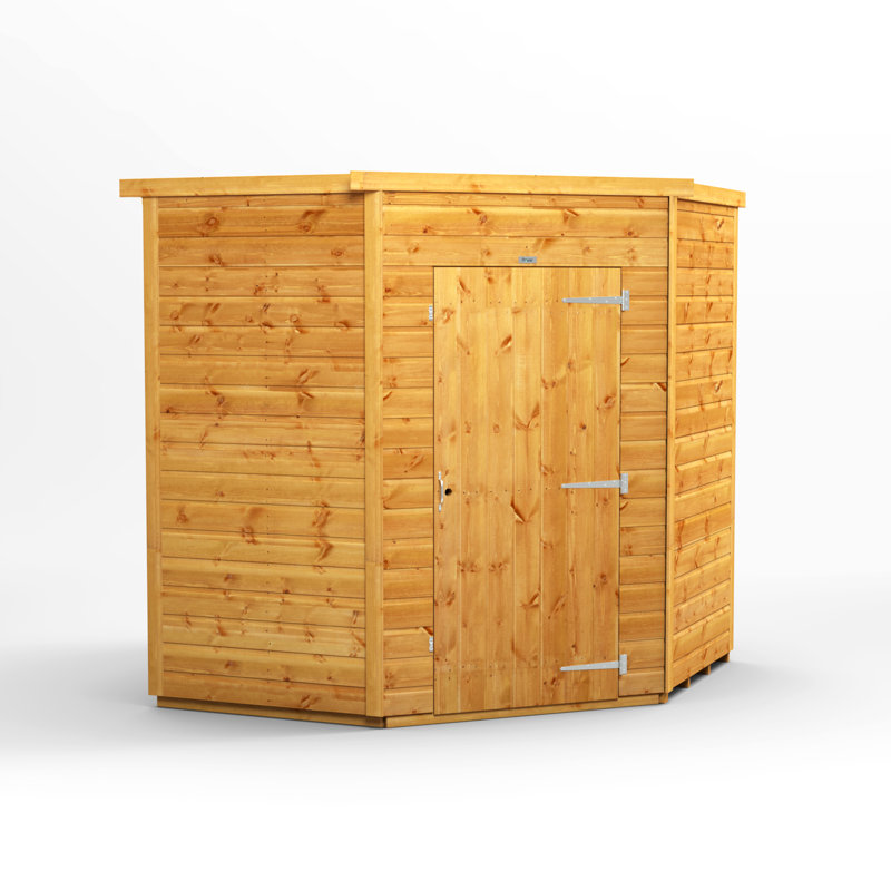 Powersheds 6 x 6ft Timber Tongue & Groove Windowless Corner Shed