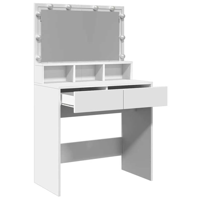 Dressing Table With LED 80X41x134.5 Cm, White