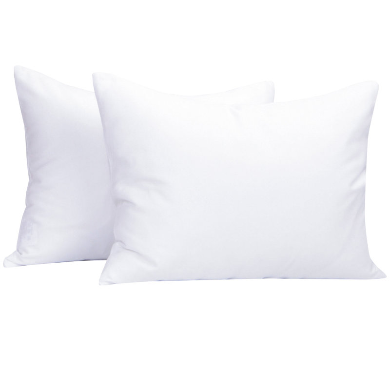 Zippered Toddler Pillowcases, 100% Brushed Microfiber Travel Pillow Cases, 13x18 Inches - NTBAY, White