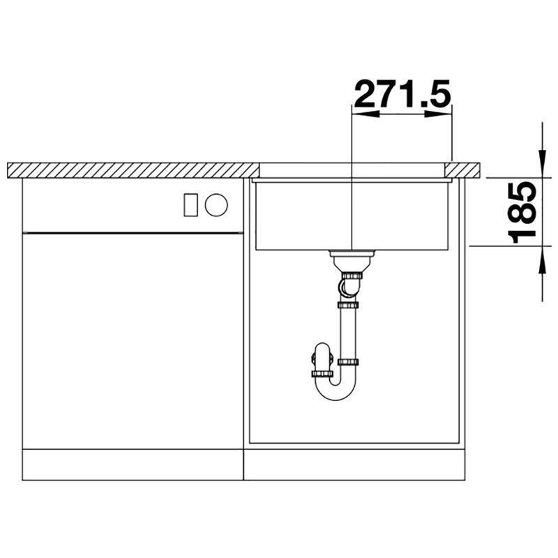 Subline Undermount Kitchen Sink, Coffee