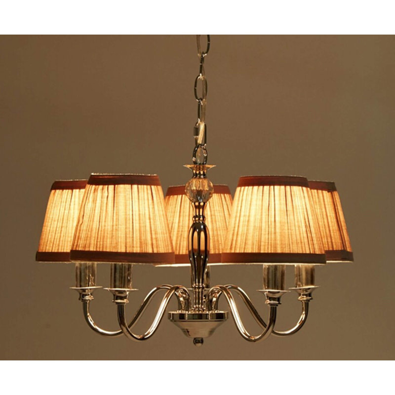 Issac 5 - Light Shaded Chandelier