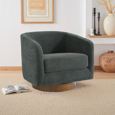 72Cm Wide Swivel Barrel Chair