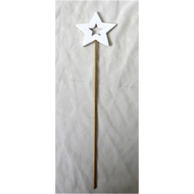 Décoration de Noël en bois blanc