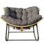 Chaise berçante en osier pour l'intérieur-711491271