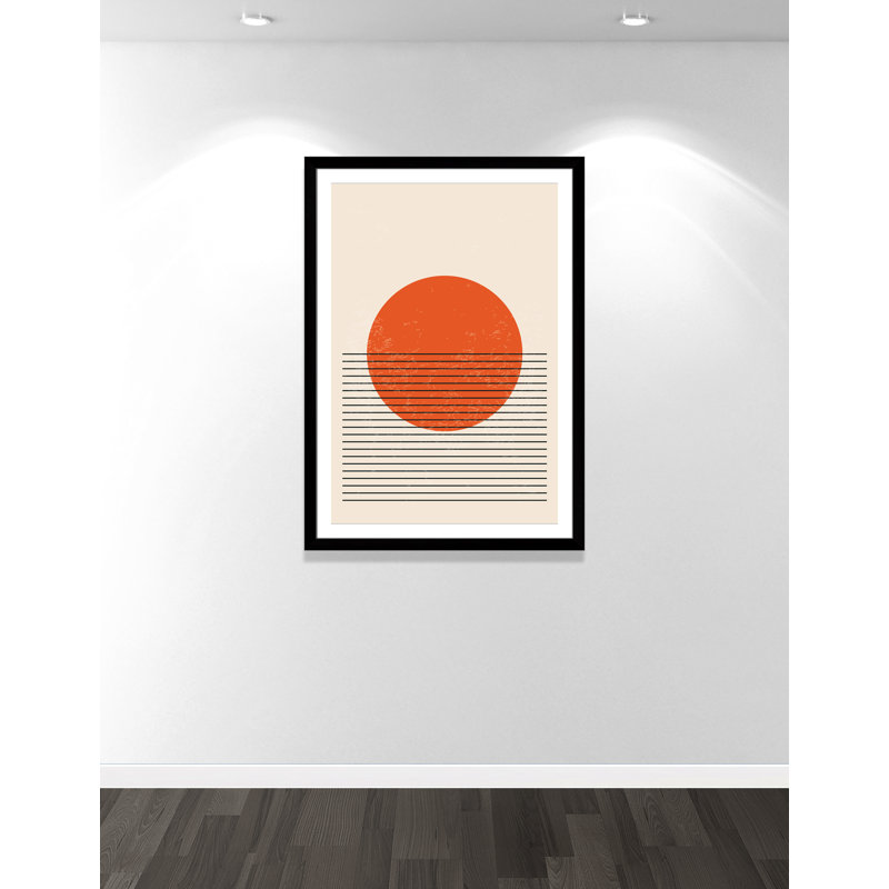 «Bright Minimal Series # 2» par Stanley, L 35 po x H 49 po, Matted Print, Satin Black