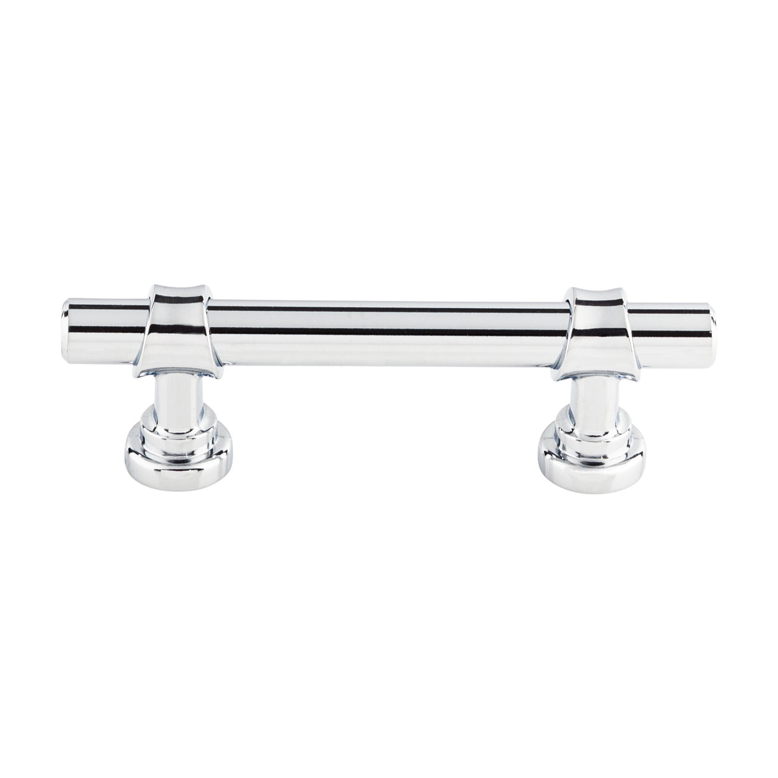 Bit Bar Cabinet Pull, Polished Chrome, 3" Center to Center