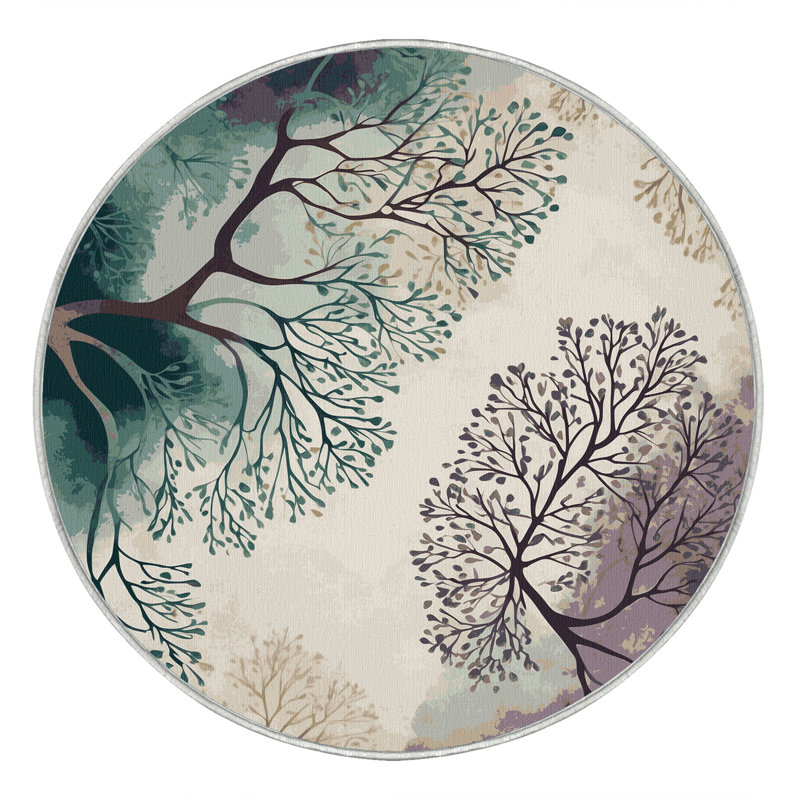 Midnight Meadow Rug, Round 4'