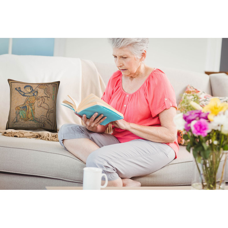 Medieval Cotton Blend Pillow Cover