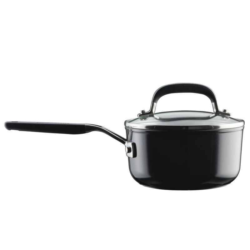 KitchenAid Hard Anodized Nonstick Cookware Pots and Pans Set, 10 Piece, Onyx Black