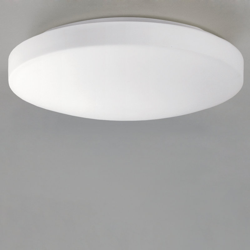 Moon Glass LED Flush Mount, 35cm Ø