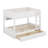 Full XL Over Full XL Bunk Bed With 2 Drawers, Wood Bunk Bed With Storage Cabinets And LED Lights-1145437980