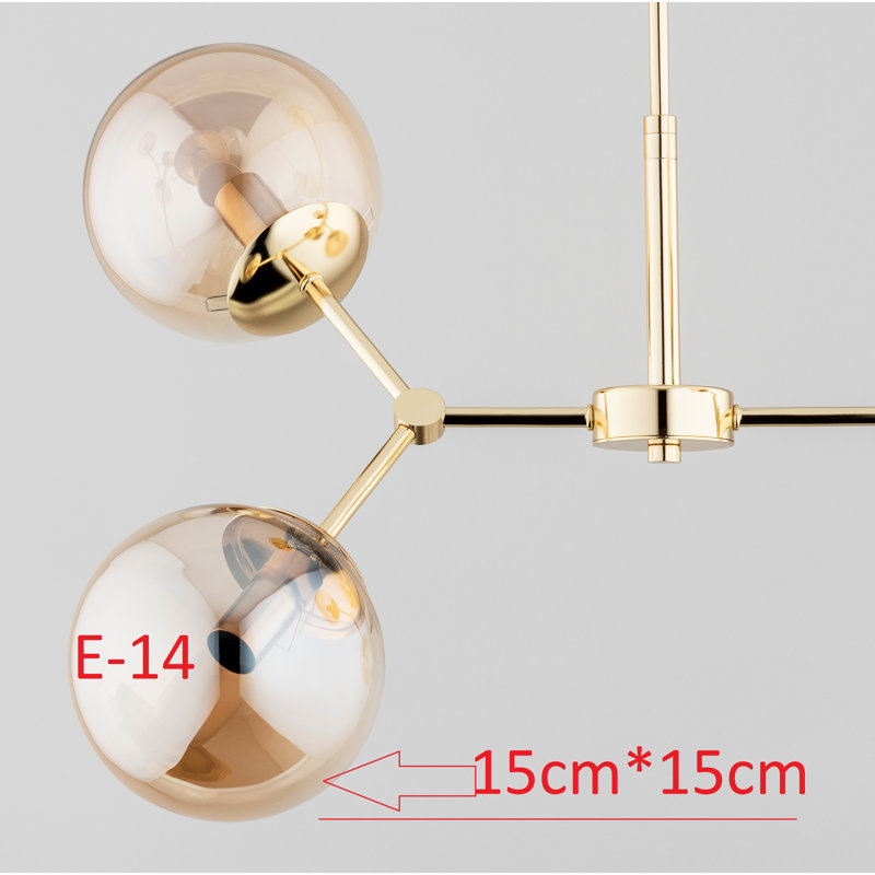 Alizai 4 - Light Chandelier, Gold
