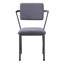 Et chaises de salle à manger à dossier ouvert And Gunmetal (ensemble de 2)