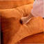 Boneless Large Modern Floor Sofa With Plush Fabric And High-Density Foam, Includes 4 Pillows, No Assembly Needed.