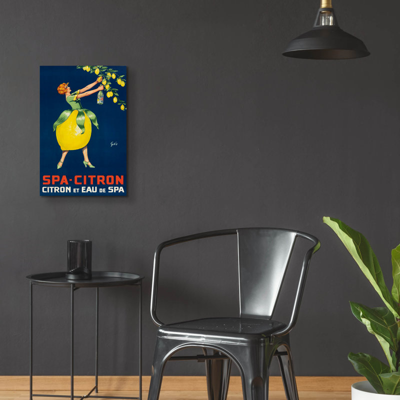 "Spa Citron" par Vintage Posters, H 24 po x l 16 po x P 0,2 po