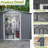 8X6 FT Outdoor Tool Storage Shed With Metal Foundation & Lockable Doors,  All Weather Metal Sheds