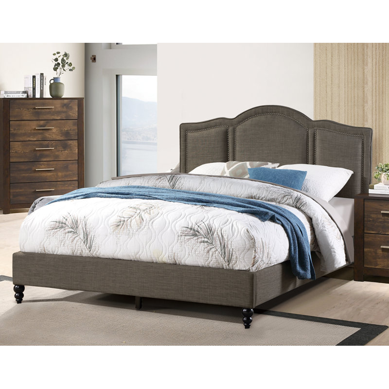 Suniga Upholstered Bed, Queen, Brown