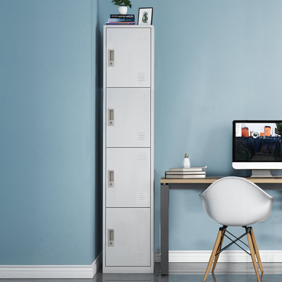 Steel 4 - Tier 38cm Home Locker with Key