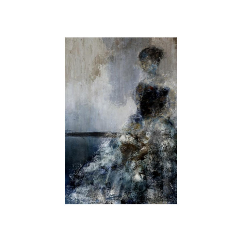 Mer et souvenir - Peinture, H 60 po x l 40 po x P 1,5 po, Extérieur