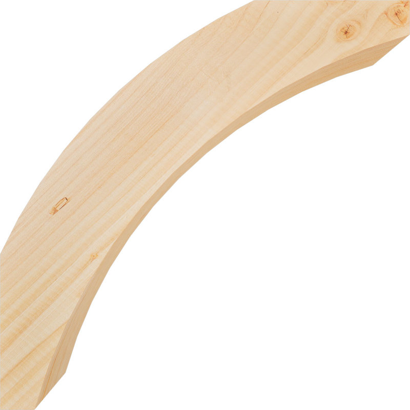 Genouillère Thorton, Sapin Douglas de 3 1/2 po (lisse), 16 po X P 16 po H