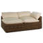 Montecito 75.25" Wide Outdoor Wicker Left Hand Facing Loveseat with Cushions-1977778402-1977778215-1977792779