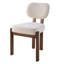 Chaise d'appoint rembourrée en bois massif Amabilia-458674950-444028644
